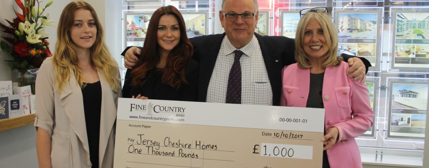 Jersey Cheshire Home Charity Donation